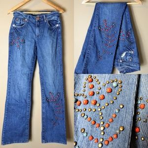 Z. Cavaricci sz 8 authentic vintage studded jeans